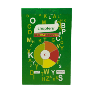 Chapters Estimate book No.3