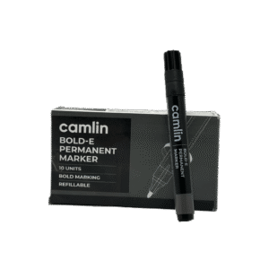 Camlin Bold E Permanent Marker - Black / Pack Of 10 Pcs